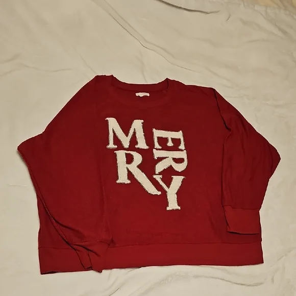 Maurices Bold Red Knit Top - Picture 1 of 2